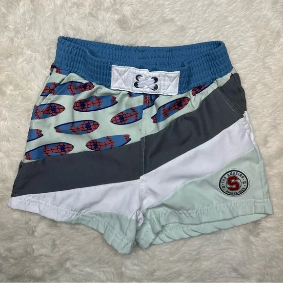 Disney Spider-Man Swimsuit 2 Pc Blue & White Size 6 - Picture 10 of 16